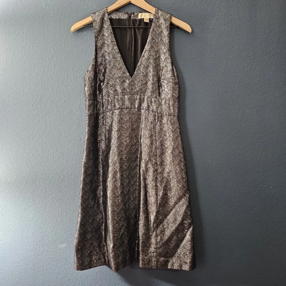 Michael‎ Kors - Metallic Cocktail Dress